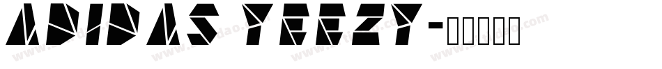 adidas YEEZY字体转换